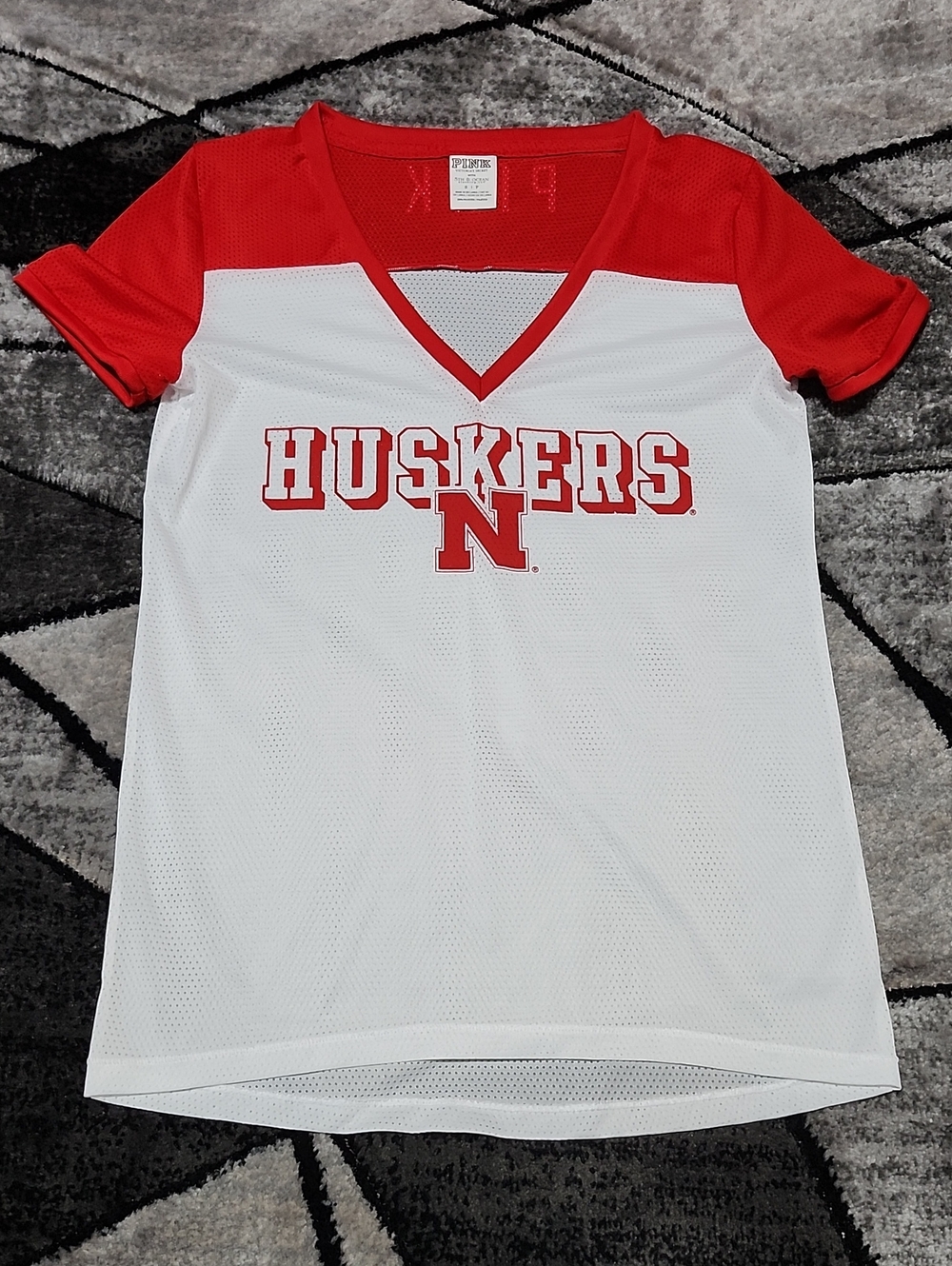VINTAGE VS PINK 2014 COLLEGIATE COLLECTIONS NEBRASKA HUSKERS MESH JERSEY